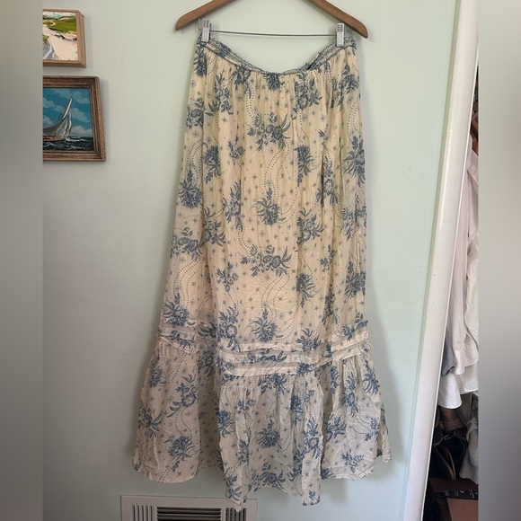 Dresses & Skirts - Altered free people maxi floral boho tiered skirt